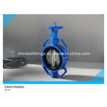 CF8 Disc Resilient Seat Lever Cast Steel Wafer Butterfly Valve